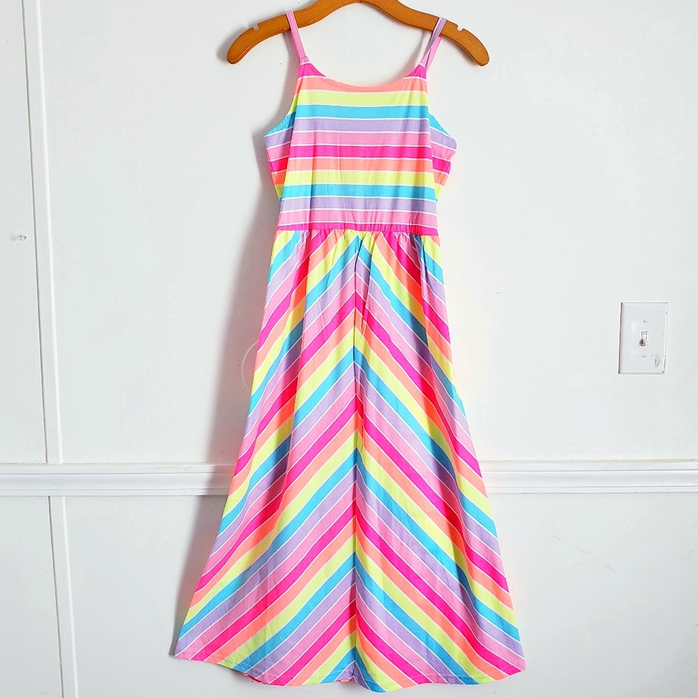 Striped Girls Maxi Dress